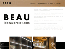 Tablet Screenshot of lebeauprojet.com